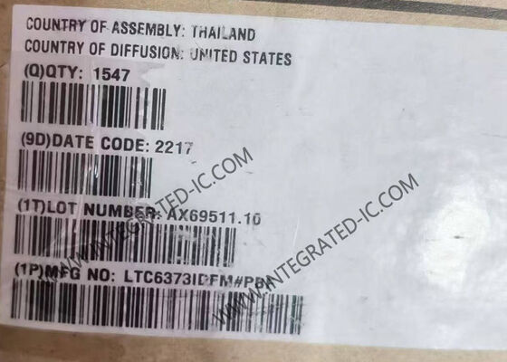 LTC6373IDFM 36V 완전차별 프로그래밍 가능한 이득 기기 증폭기 25pA 입력 편차 전류