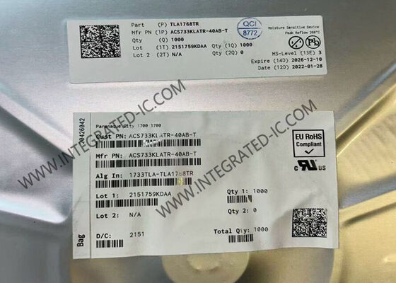 ACS733KLATR-40AB-T 1MHz 대역폭 40A 전류 감지 전압 격리 홀 효과 센서 IC SOIC-16