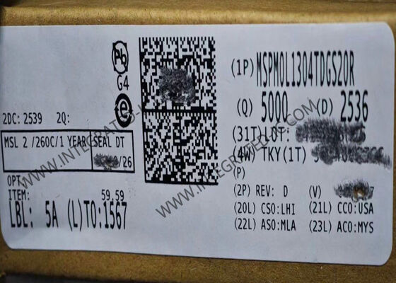 MSPM0L1304TDGS20R 32비트 MCU와 ARM 코르텍스-M0+ 코어 32MHz 초저전력 혼합 신호 마이크로컨트롤러
