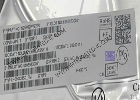 메모리 IC 칩 W25N02KVZEIR 2Gbit Quad SPI 플래시 NAND 메모리 IC WDFN8