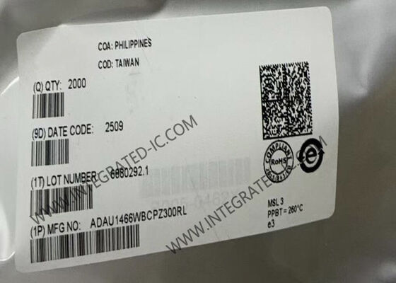 ADAU1466WBCPZ300RL 마이크로컨트롤러 MCU SigmaDSP 확장된 내부 메모리로 컴팩트 디지털 오디오 프로세서