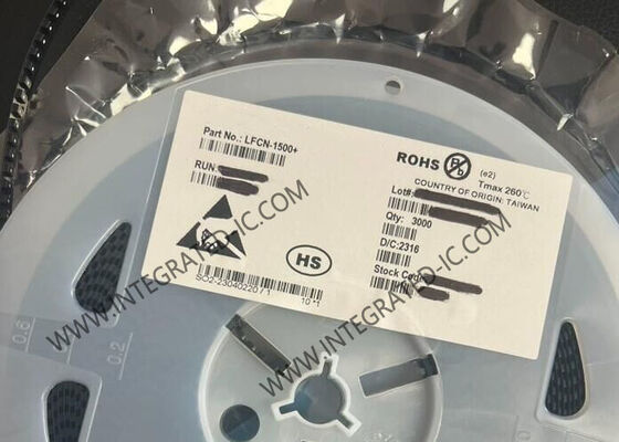 LFCN-1500 집적 회로 칩 LTCC 저역 통과 필터, 0Hz ~ 1.5GHz 주파수 및 50옴 임피던스