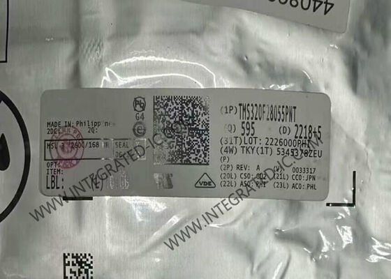 TMS320F28055PNT 32비트 마이크로 컨트롤러 MCU 60MHz 속도 및 LQFP-80 패키지 실시간 제어