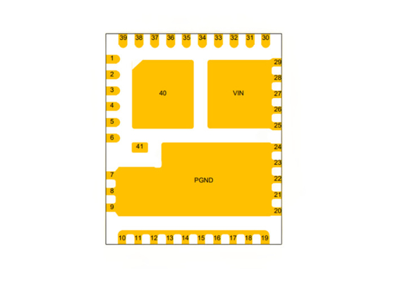 5.5V 60A 동기식 벅 변환기 IC 1.25MHz CSD95481RWJ고 전류