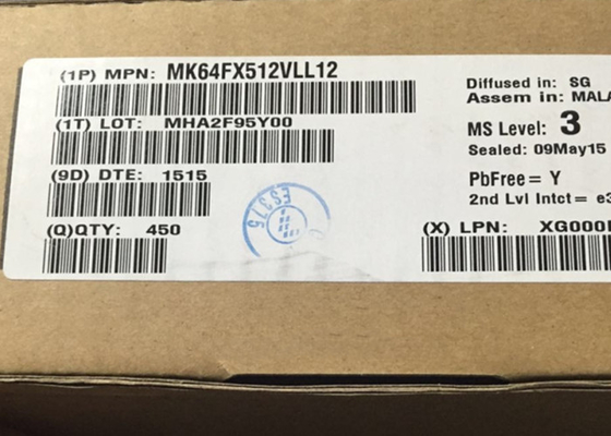 32BIT 집적 회로 칩 MK64FX512VLL12 120MHz 팔 Cortex-M4 마이크로컨트롤러