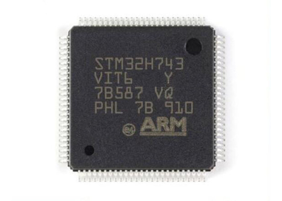 480MHz 팔 외피 M7 STM32H743VIT6 하나의 핵 마이크로컨트롤러는 LQFP100을 자릅니다