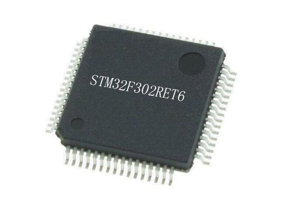LQFP64 팔 외피 M4 STM32F302RET6 32Bit 하나의 핵 72MHz 마이크로컨트롤러는 자릅니다