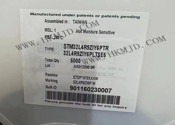 집적 회로 칩 STM32L4R9ZIY6PTR 단일코어 120MHz 2MB 마이크로컨트롤러 IC