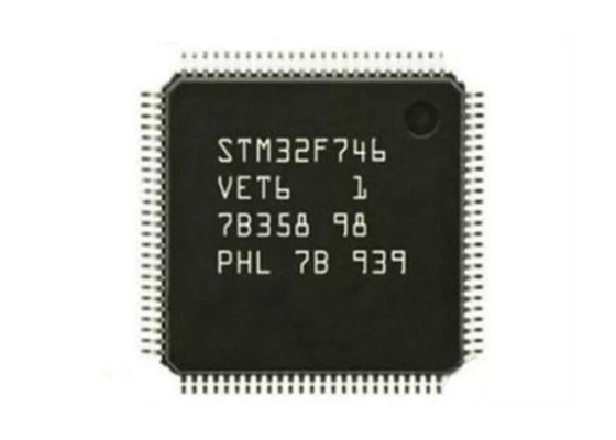 512KB 순간 마이크로컨트롤러 IC STM32F746VET6 216MHz 팔 외피 M7 MCU 100LQFP