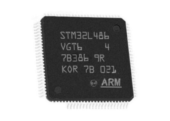 80MHz 저 소비 전력 STM32L486VGT6 팔 외피 M4 마이크로컨트롤러는 100LQFP를 자릅니다