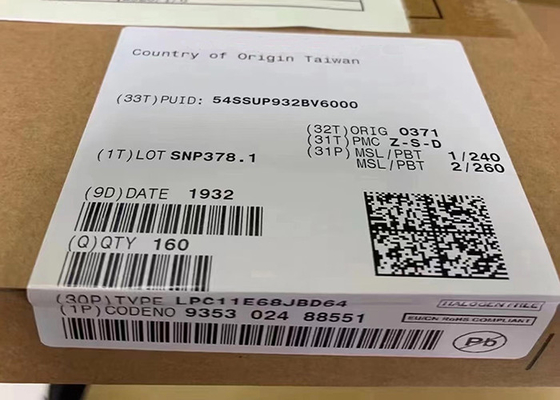 전자 집적 회로 단일코어 50MHz 256KB LPC11E68JBD64 마이크로컨트롤러 IC