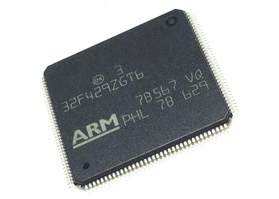 STM32F429ZGT6은 IC 팔 외피 M4 마이크로컨트롤러 칩 144LQFP 하나의 핵을 통합했습니다