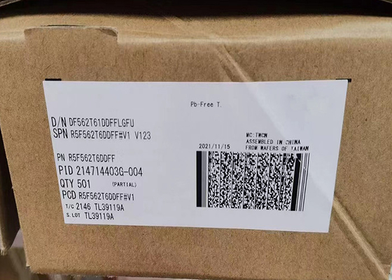 IC 칩 R5F562T6DDFF 32-비트 단일코어 마이크로컨트롤러 IC 100MHz 64KB 플래시