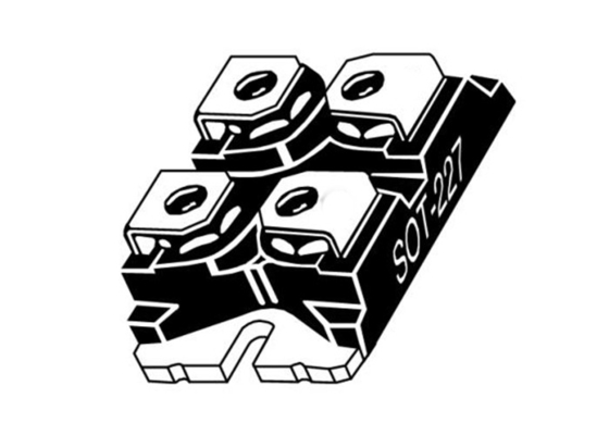 듀얼 탄화규소 MSC2X30SDA170J 원문대로 통합된 회로칩 SOT-227 다이오드 어레이