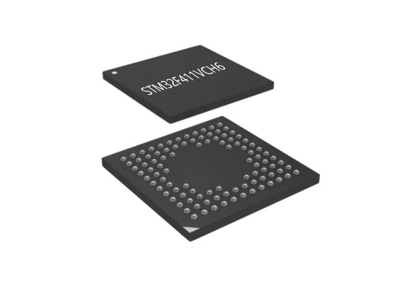 마이크로컨트롤러 MCU STM32F411VCH6  32-비트 단일코어 팔 Cortex-M4 핵심 100-유에프비지에이
