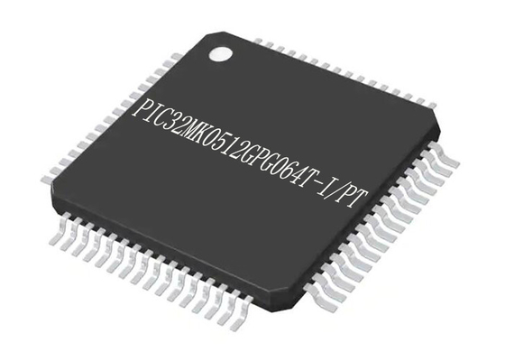 하나의 핵 PIC32MK0512GPG064T I / PT 마이크로컨트롤러 MCU 64TQFP 마이크로컨트롤러 IC