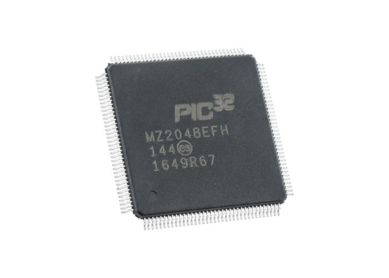 PIC32MZ2048EFH144 I / 페하 단일코어 200MHz 144-TQFP 표면 부착 마이크로컨트롤러 IC