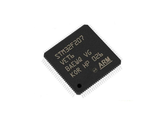 STM32F207VET6 표면 부착 100-LQFP 패키지 120MHz 512KB 마이크로컨트롤러 IC