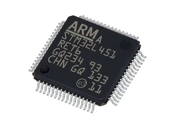STM32L451RET6TR ARM Cortex-M4 코어, 80MHz 속도, 160kB RAM 및 12비트 ADC를 갖춘 32비트 마이크로컨트롤러