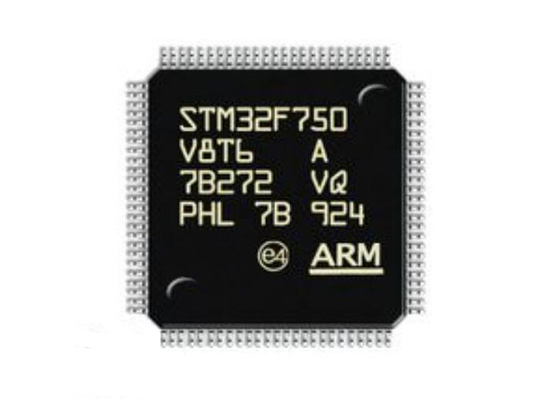 STM32F750V8T6 마이크로컨트롤러 MCU 팔 Cortex-M7 100LQFP 마이크로컨트롤러 칩