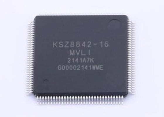 통합 회로 칩 KSZ8842-16MVLI 두 개의 포트 이더넷 스위치 IC LQFP128