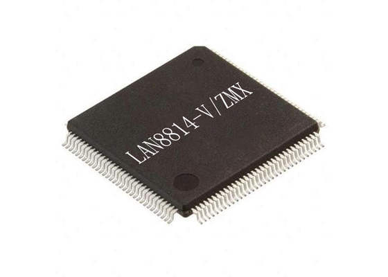 전자 통합 회로 128-TQFP LAN8814-V/ZMX 4-포트 이더넷 송신 IC