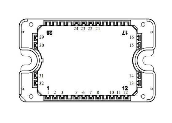 3레벨 인버터 MSCSM170TLM23C3AG SiC MOSFET 전원 모듈 1700V 4N 채널