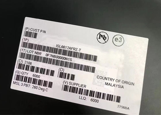 출력 모니터링 특징과 집적 회로 칩 ISL6617AFRZ 6mA PWM 더블러