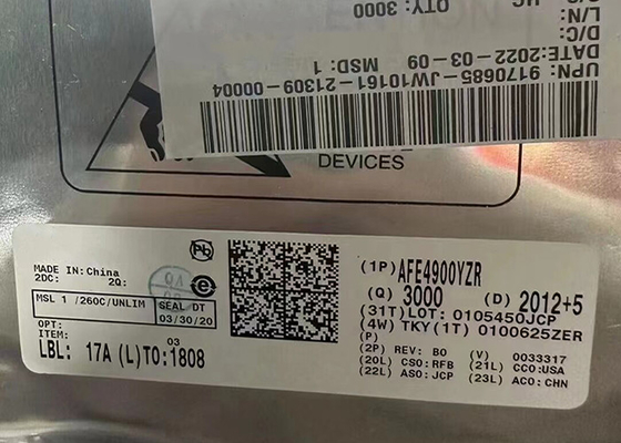 아날로그 프론트 엔드 AFE4900YZR 30-XFBGA 통합된 AFE 1kHz 집적 회로 칩
