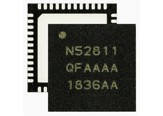 2.4GHz 48-VFQFN 표면 부착 무선 송수신기 IC NRF52811-QFAA-B-R7