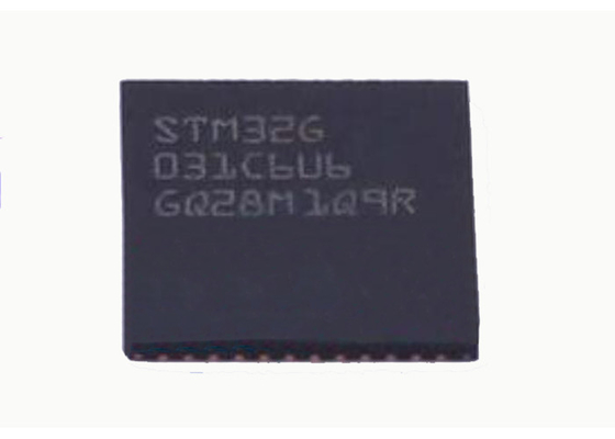 64MHz MCU 마이크로컨트롤러 IC STM32G031C6U6 팔 Cortex-M0+ 48-ufqfn