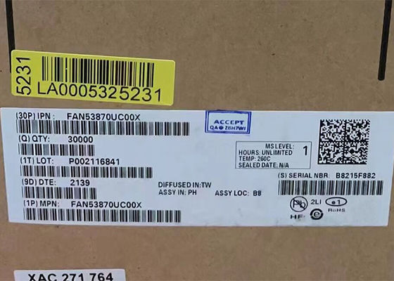 FAN53870UC00X 20-XFBGA 직접 회로 칩 낮은 Iq 전원 관리 칩