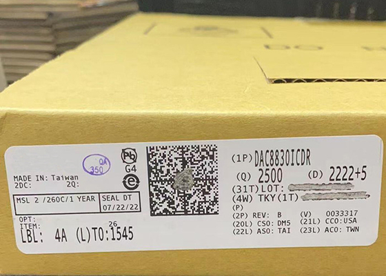 DAC8830ICDR 16비트 극저전력 전압 출력 디지털-아날로그 변환기