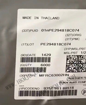 통합 회로 칩 MFRC63002HN 3V RFID 트랜스폰더 IC 32-VFQFN