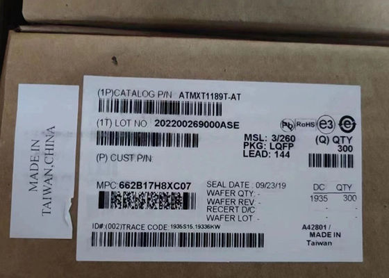 통합 회로 칩 ATMXT1189T-AT 자동차 터치 스크린 컨트롤러 LQFP144