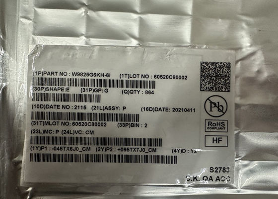 메모리 IC 칩 W9825G6KH-6I 256Mbit 병렬 고속 SDRAM 메모리 IC 54-TSOP