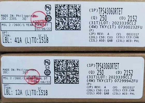 통합 회로 칩 TPS43060RTET 동기 부스트 DC-DC 컨트롤러 WQFN-16