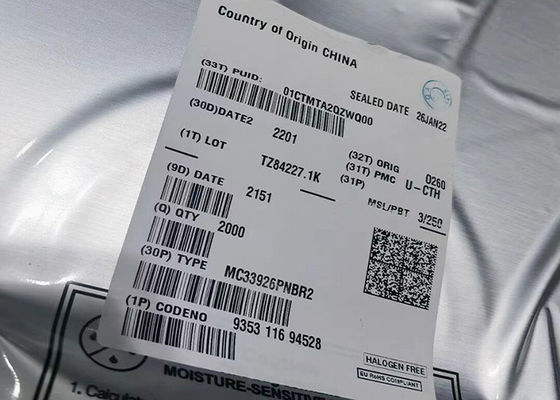 융합 회로 칩 MC33926PNBR2 5A H-브리지 붓 DC 모터 드라이버 32-PQFN