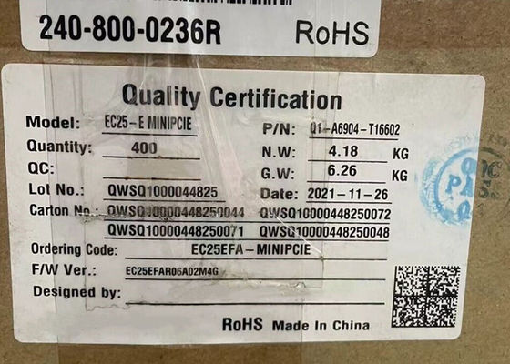 EC25EFA-MINIPCIE-S 무선 통신 모듈 EC25 시리즈 Mini PCIe LTE Cat 4 모듈