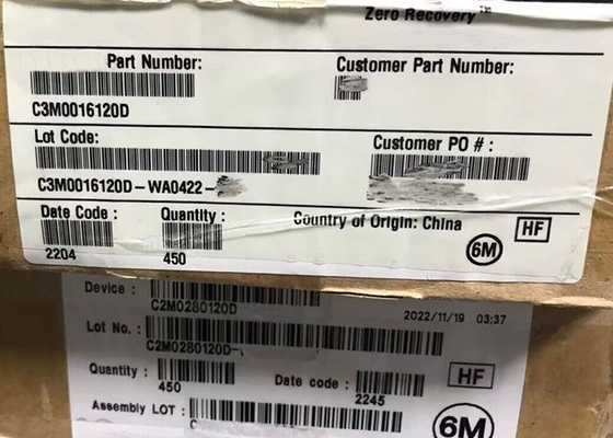 통합 회로 칩 C3M0016120D 1200V 115A SiC 전력 MOSFET 트랜지스터 TO-247-3