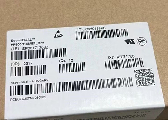 자동차 IGBT 모듈 FF600R12ME4B72 하프 브리지 1200V 차시 마운트 1200A 20mW IGBT 모듈