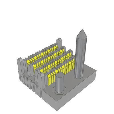 커넥터 EBTM-4-08-2.0-S-VT-1-L-G 2mm 고속 배면 수직 헤더 64POS