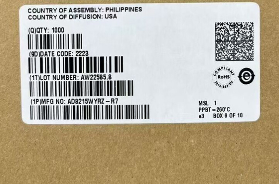 통합 회로 칩 AD8215WYRZ 고전압 전류 셔트 모니터