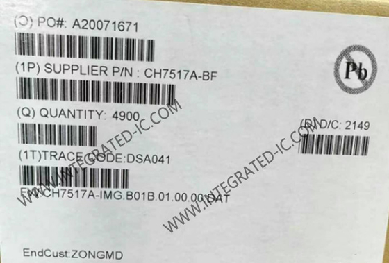 CH7517A 융합 회로 칩 저전력 디스플레이포트에서 VGA 변환기 QFN-40