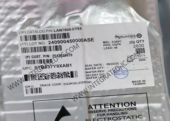 이더넷 IC LAN7800-I/Y9X 초고속 이더넷 컨트롤러 60mA USB 인터페이스 IC