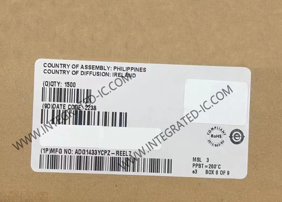 ADG1433YCPZ 통합 회로 칩 iCMOSTM 스위치 4.7Ohm 산업 CMOS 아날로그 스위치