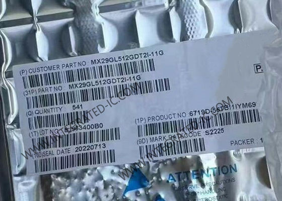 MX29GL512GDT2I-11G 메모리 IC 칩 512Mbit NOR 플래시 메모리 IC TSOP-56 패키지