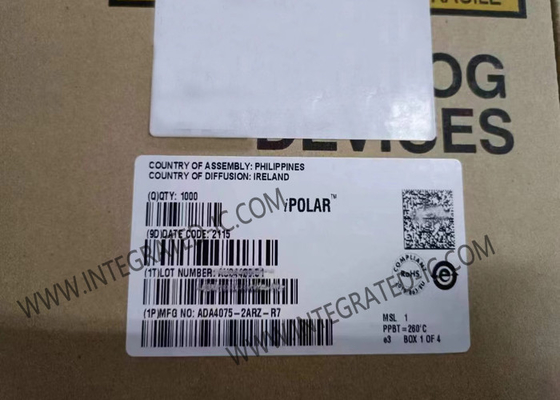 ADA4075-2ARZ 통합 회로 칩 6.5MHz 초저소음 증폭기 낮은 전력