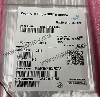 MIMX8MN1CVPIZAA 마이크로컨트롤러 MCU 2코어 64비트 i.MX8MN 마이크로컨트롤러 IC FCBGA-306