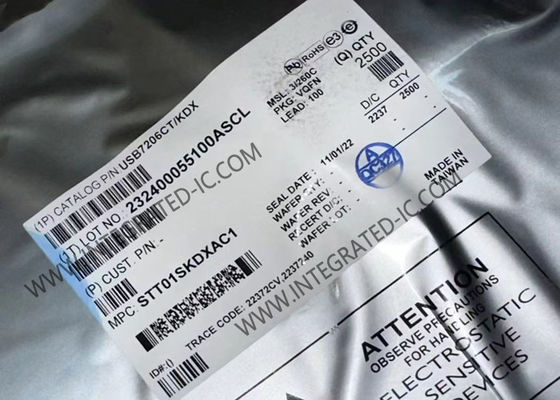 통합 회로 칩 USB7206CT/KDX USB 3.1 Gen 2 Hub 컨트롤러 VQFN-100